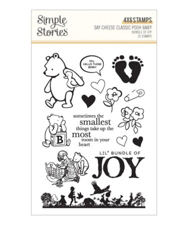 Alternative view of Spellbinders-  Say Cheese Classic Pooh Baby with Simple Stories - Bundle of Joy Stamp & Die