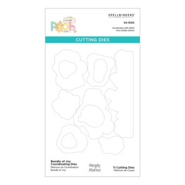 Spellbinders- Say Cheese Classic Pooh Baby with Simple Stories - Coordinating Etched Dies