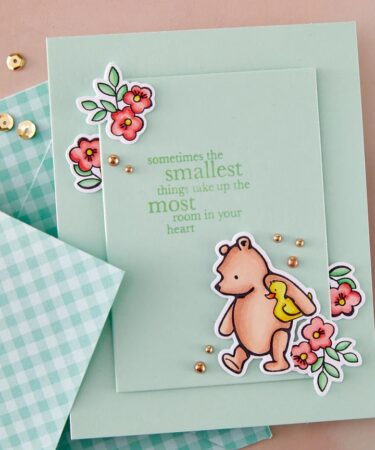 Alternative view of Spellbinders-  Say Cheese Classic Pooh Baby with Simple Stories - Coordinating Etched Dies