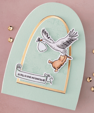 Alternative view of Spellbinders-  Say Cheese Classic Pooh Baby with Simple Stories - Hello Baby Coordinating Etched Dies