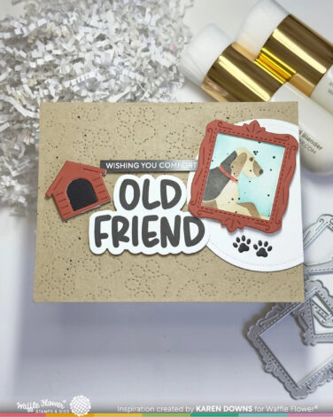 Alternative view of WAFFLE FLOWER - Old Friend Sentiments Stamp Set