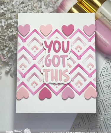 Alternative view of WAFFLE FLOWER - Happy Chevrons Texture Die