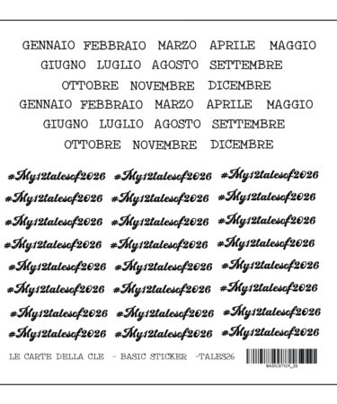 IL NEGOZIO DELLA MAMMA DI CLE - GLI ABBELLIMENTI DELLA CLE – MY TALES OF  2026 - sticker 6x6"