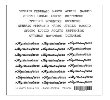 IL NEGOZIO DELLA MAMMA DI CLE - GLI ABBELLIMENTI DELLA CLE – MY TALES OF  2026 - sticker 6x6"