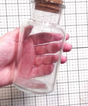 BOTTIGLIETTA IN VETRO CON TAPPO DI SUGHERO