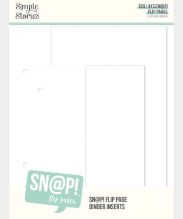 SIMPLE STORIES - New SNAP Products - 4x6/6x8 SN@P! - Flip Page Binder Inserts