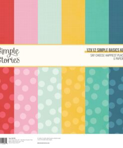 SIMPLE STORIES - Collezione Say Cheese Happiest Place - 12x12 Simple Basics Kit
