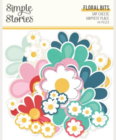 SIMPLE STORIES - Collezione Say Cheese Happiest Place - Floral Bits & Pieces