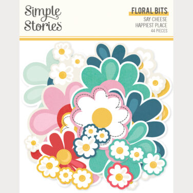 SIMPLE STORIES - Collezione Say Cheese Happiest Place - Floral Bits & Pieces