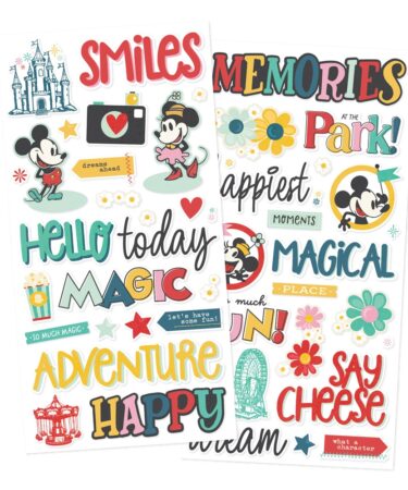 SIMPLE STORIES - Collezione Say Cheese Happiest Place - Foam Stickers