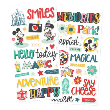 SIMPLE STORIES - Collezione Say Cheese Happiest Place - Foam Stickers