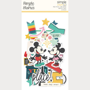 SIMPLE STORIES - Collezione Say Cheese Happiest Place - Simple Pages Page Pieces