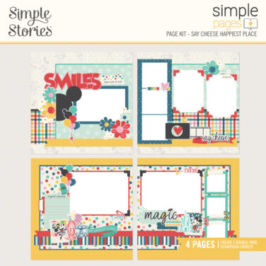 SIMPLE STORIES - Collezione Say Cheese Happiest Place - Simple Pages Page Kit
