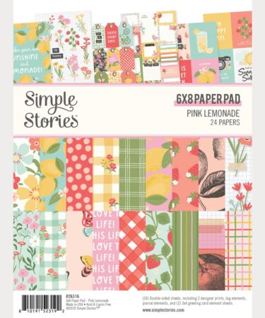 SIMPLE STORIES - Collezione Pink Lemonade -  6x8 Pad