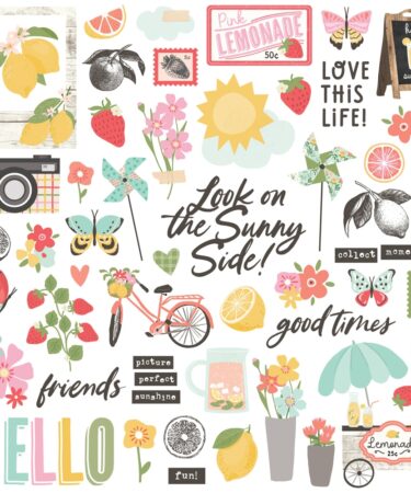 Alternative view of SIMPLE STORIES - Collezione Pink Lemonade - Chipboard Pieces