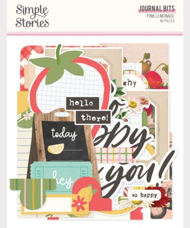 SIMPLE STORIES - Collezione Pink Lemonade - Journal Bits & Pieces