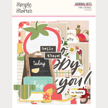 SIMPLE STORIES - Collezione Pink Lemonade - Journal Bits & Pieces