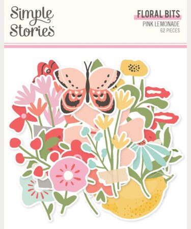SIMPLE STORIES - Collezione Pink Lemonade - Floral Bits & Pieces