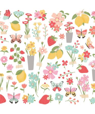 Alternative view of SIMPLE STORIES - Collezione Pink Lemonade - Floral Bits & Pieces
