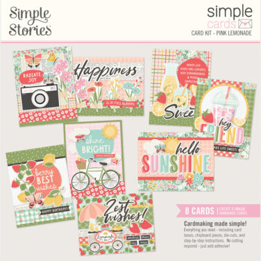 SIMPLE STORIES - Collezione Pink Lemonade - Simple Cards Card Kit