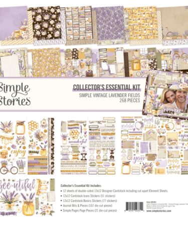 SIMPLE STORIES - Collezione  Simple Vintage Lavender Fields - Collectors Essentials Kit