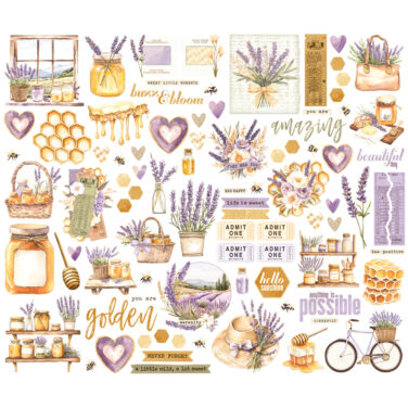 Alternative view of SIMPLE STORIES - Collezione  Simple Vintage Lavender Fields - Bits & Pieces