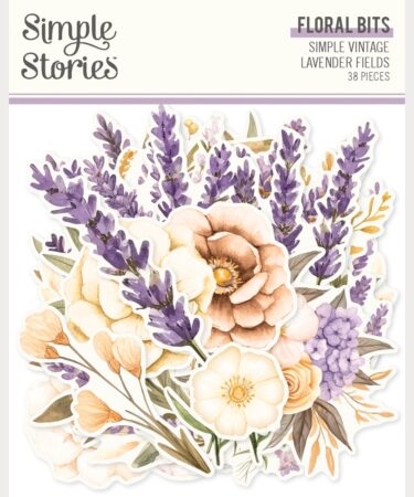 SIMPLE STORIES - Collezione  Simple Vintage Lavender Fields - Floral Bits & Pieces