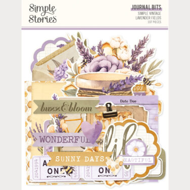 SIMPLE STORIES - Collezione  Simple Vintage Lavender Fields -  Journal Bits & Pieces