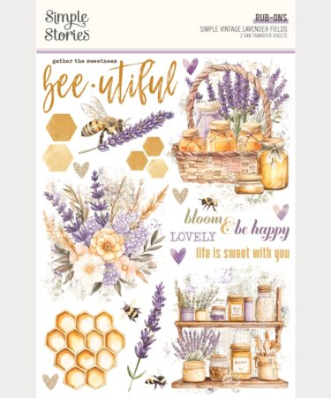 SIMPLE STORIES - Collezione  Simple Vintage Lavender Fields - Rub Ons