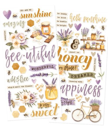 SIMPLE STORIES - Collezione  Simple Vintage Lavender Fields - Foam Stickers