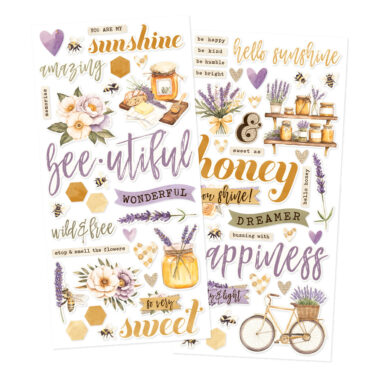 SIMPLE STORIES - Collezione  Simple Vintage Lavender Fields - Foam Stickers