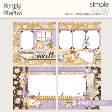 SIMPLE STORIES - Collezione  Simple Vintage Lavender Fields - Simple Pages Page Kit
