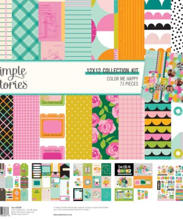 SIMPLE STORIES - Collezione Color Me Happy - Collection Kit