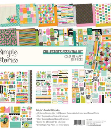 SIMPLE STORIES - Collezione Color Me Happy - Collector's Essential Kit