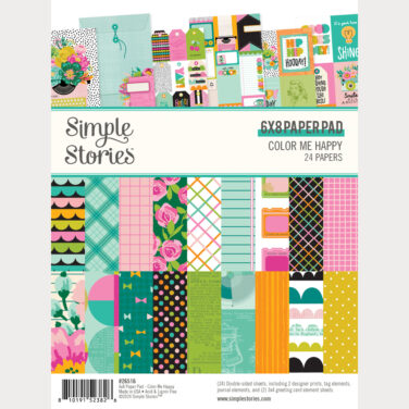 SIMPLE STORIES - Collezione Color Me Happy - 6x8 Pad
