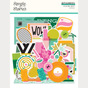 SIMPLE STORIES - Collezione Color Me Happy - Bits & Pieces