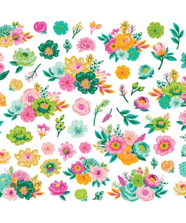 Alternative view of SIMPLE STORIES - Collezione Color Me Happy -  Floral Bits & Pieces