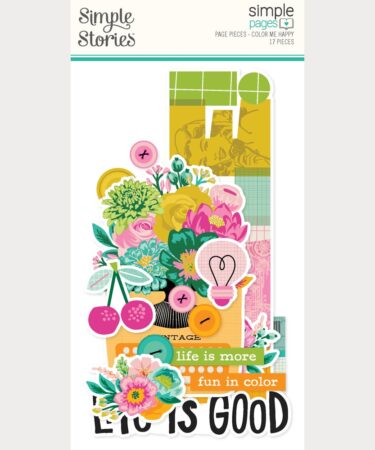 SIMPLE STORIES - Collezione Color Me Happy -  Simple Pages Page Pieces
