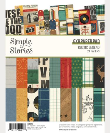 SIMPLE STORIES - Collezione  Rustic Legend -  6x8 Pad