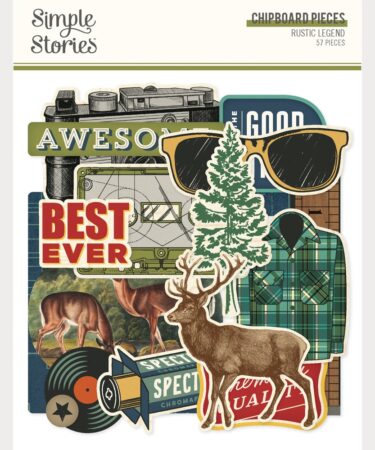 SIMPLE STORIES - Collezione  Rustic Legend - Chipboard Pieces