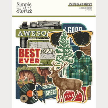 SIMPLE STORIES - Collezione Rustic Legend - Chipboard Pieces
