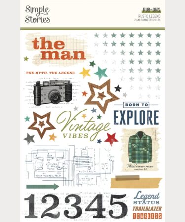 SIMPLE STORIES - Collezione  Rustic Legend - Rub Ons