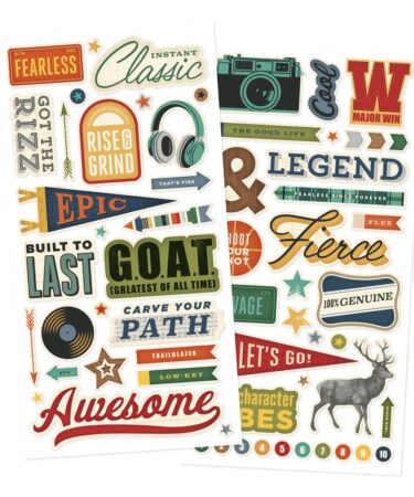 SIMPLE STORIES - Collezione  Rustic Legend - Foam Stickers