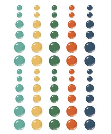 SIMPLE STORIES - Collezione  Rustic Legend - Glossy Enamel Dots