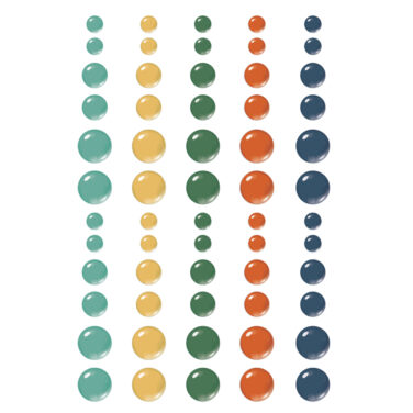 SIMPLE STORIES - Collezione  Rustic Legend - Glossy Enamel Dots