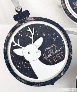 Alternative view of ALEXANDRA RENKE - Stanze 'Herzliches Rentier im Kreis'