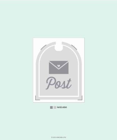 Concord & 9th – Happy Mail Embossing Folder (4.75 x 6)