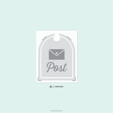 Concord & 9th – Happy Mail Embossing Folder (4.75 x 6)