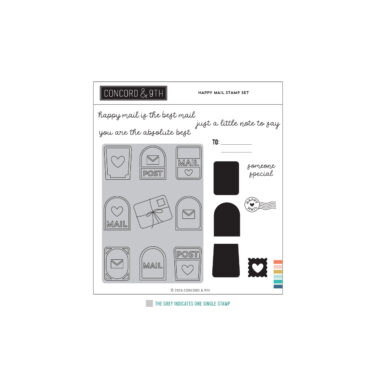 Concord & 9th – Happy Mail Stamp Set (6 x 6)