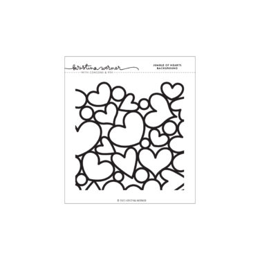 Concord & 9th – Kristina Werner –Jumble of Hearts Background (6 X 6)